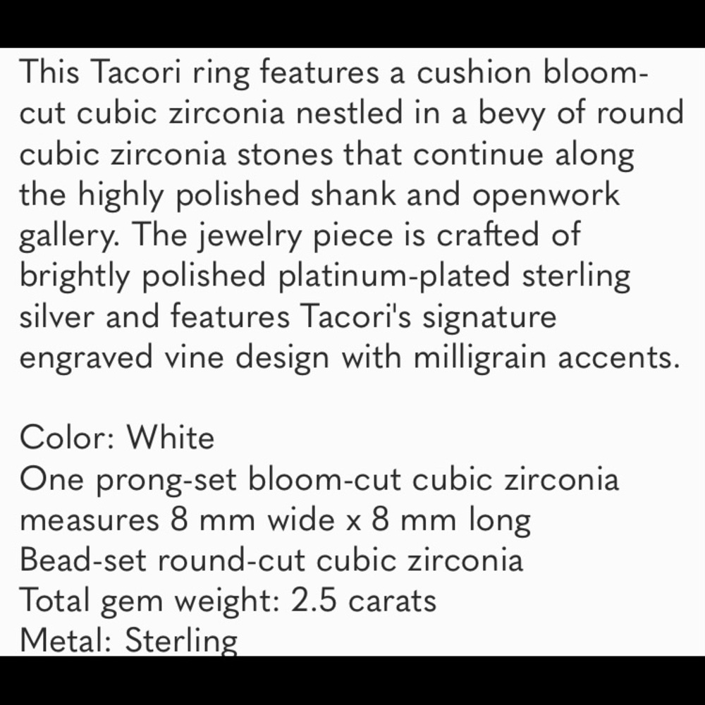 Tacori IV Bloom Cut engagement Ring - Picture 2 of 7